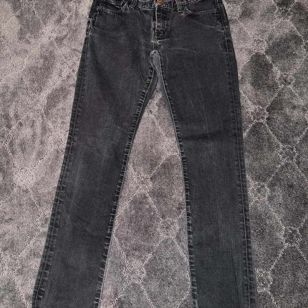 Vintage Banana Republic Jeans Women's Size 27p Straight Black Wash Denim y2k
